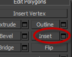 Inset button