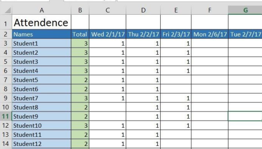 spreadsheet as a file database